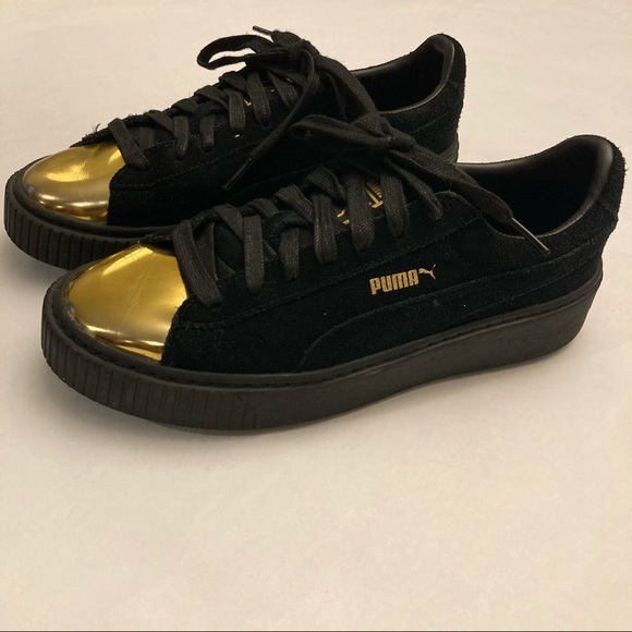 Puma black & gold platforms - Picture 2 of 4